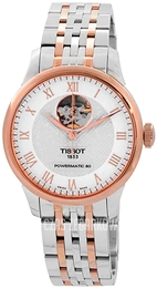 Tissot Powermatic 80 Srebrny/Stal w kolorze różowego złota Ø39.3 mm T006.407.22.033.02