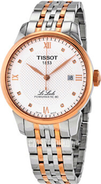 Tissot Le Locle Srebrny/Stal w kolorze różowego złota Ø39 mm T006.407.22.036.00
