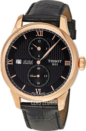 Tissot Le Locle Czarny/Skóra Ø39.3 mm T006.428.36.058.02