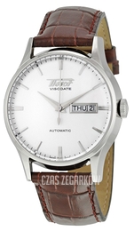 Tissot Visodate Srebrny/Skóra Ø40 mm T019.430.16.031.01