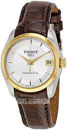Tissot Couturier Srebrny/Skóra Ø32 mm T0352072603100