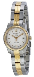 Tissot T-Classic Biały/Stal w odcieniu złota Ø24.5 mm T049.210.22.017.00