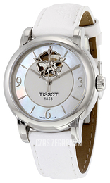 Tissot T-Lady Heart Powermatic 80 Biały/Skóra Ø35 mm T050.207.17.117.04