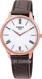 Tissot Tradition Biały/Skóra Ø39 mm T063.409.36.018.00