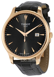 Tissot Tradition Gent Czarny/Skóra Ø42 mm T063.610.36.086.00