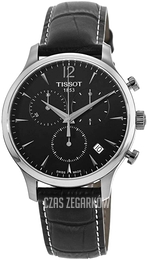 Tissot Tradition Czarny/Skóra Ø42 mm T063.617.16.057.00
