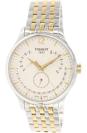 Tissot Tissot T-Classic Srebrny/Stal w odcieniu złota Ø42 mm T063.637.22.037.00
