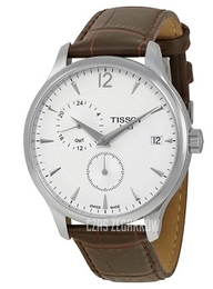 Tissot Tradition Srebrny/Skóra Ø42 mm T063.639.16.037.00