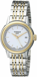 Tissot Carson Biały/Stal w odcieniu złota Ø29.5 mm T0852102201100