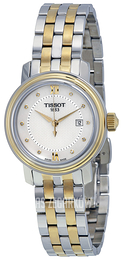 Tissot T-Lady Bridgeport Quartz Lady Biały/Stal w odcieniu złota Ø29 mm T097.010.22.116.00
