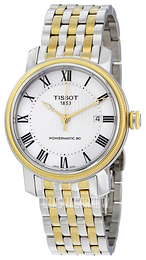Tissot Bridgeport Powermatic 80 Gent Srebrny/Stal w odcieniu złota Ø40 mm T097.407.22.033.00