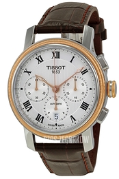 Tissot Bridgeport Automatic Chronograph Srebrny/Skóra Ø42 mm T097.427.26.033.00