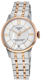 Tissot Chemin Des Tourelles Biały/Stal w kolorze różowego złota Ø32 mm T099.207.22.118.02