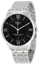 Tissot Chemin Des Tourelles Automatic Gent Czarny/Stal Ø42 mm T099.407.11.058.00