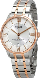 Tissot Chemin Des Tourelles Srebrny/Stal w kolorze różowego złota Ø42 mm T099.407.22.038.02