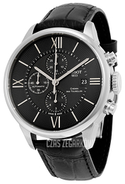 Tissot Chemin Des Tourelles Automatic Chronograph Czarny/Skóra Ø44 mm T099.427.16.058.00