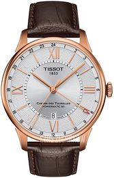 Tissot Chemin Des Tourelles Srebrny/Skóra Ø42 mm T0994293603800