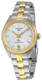 Tissot PR 100 Automatic Lady Srebrny/Stal w odcieniu złota Ø33 mm T101.207.22.031.00