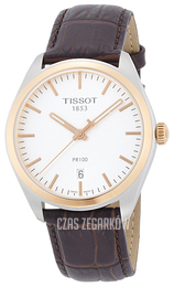 Tissot PR 100 Gent Srebrny/Skóra Ø39 mm T101.410.26.031.00