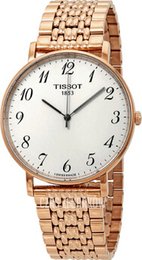 Tissot T-Classic Biały/Stal w kolorze różowego złota Ø42 mm T109.610.33.032.00