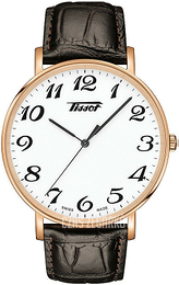 Tissot Everytime Biały/Skóra Ø42 mm T1096103601201