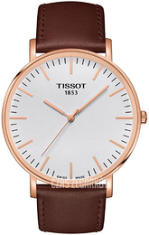 Tissot Everytime Biały/Skóra Ø42 mm T1096103603100