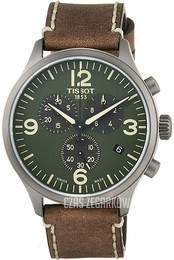 Tissot T-Sport Zielony/Skóra Ø45 mm T116.617.36.097.00