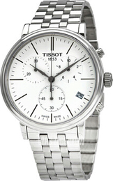 Tissot Carson Biały/Stal Ø41 mm T122.417.11.011.00