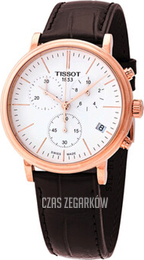 Tissot Carson Biały/Skóra Ø41 mm T122.417.36.011.00
