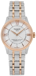 Tissot T-Classic Chemin Des Tourelles Srebrny/Stal w kolorze różowego złota Ø34 mm T139.207.22.038.00