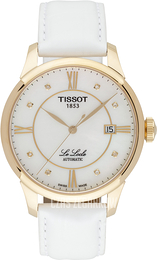 Tissot Le Locle Automatic Gent Biały/Skóra Ø39.3 mm T41.5.453.86