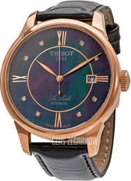 Tissot Le Locle Automatic Gent Czarny/Skóra Ø39.3 mm T41.6.423.96