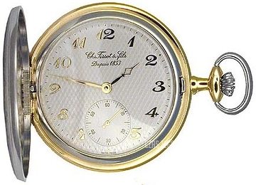 Tissot T-Pocket Savonnette Mechanical Srebrny Ø50 mm T83.8.450.82