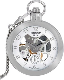 Tissot T-Pocket 1920 Mechanical Srebrny Ø49 mm T853.405.19.412.00