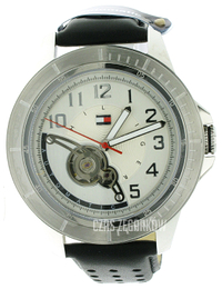 Tommy Hilfiger Srebrny/Skóra Ø47 mm 1710264