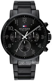 Tommy Hilfiger Czarny/Stal Ø46 mm 1710383