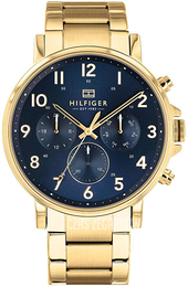 Tommy Hilfiger Niebieski/Stal w odcieniu złota Ø45 mm 1710384
