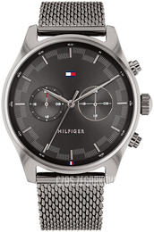 Tommy Hilfiger Sawyer Szary/Stal Ø44 mm 1710421