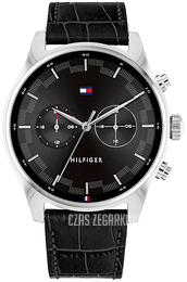 Tommy Hilfiger Sawyer Czarny/Skóra Ø44 mm 1710424