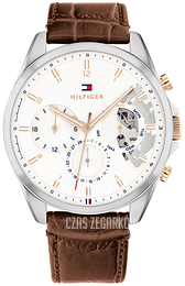 Tommy Hilfiger Baker Biały/Skóra Ø43.5 mm 1710450