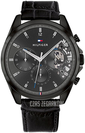 Tommy Hilfiger Baker Szary/Skóra Ø44 mm 1710452