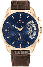Tommy Hilfiger Baker Niebieski/Skóra Ø44 mm 1710453