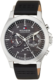Tommy Hilfiger Lance Szary/Skóra Ø46 mm 1710521