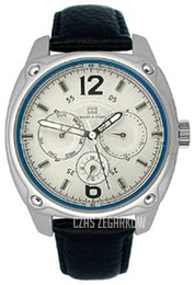 Tommy Hilfiger Srebrny/Skóra Ø30 mm 1780868