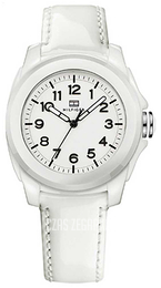 Tommy Hilfiger Classic Biały/Skóra Ø40 mm 1781182