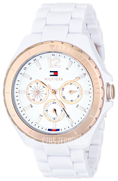 Tommy Hilfiger Dress Biały/Żywica z tworzywa sztucznego Ø40 mm 1781429