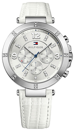 Tommy Hilfiger Cary Srebrny/Skóra Ø40 mm 1781535
