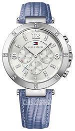 Tommy Hilfiger Srebrny/Skóra Ø40 mm 1781536