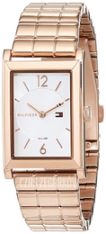 Tommy Hilfiger Biały/Stal w kolorze różowego złota 1781837