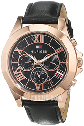 Tommy Hilfiger Chelsea Czarny/Skóra Ø43 mm 1781845